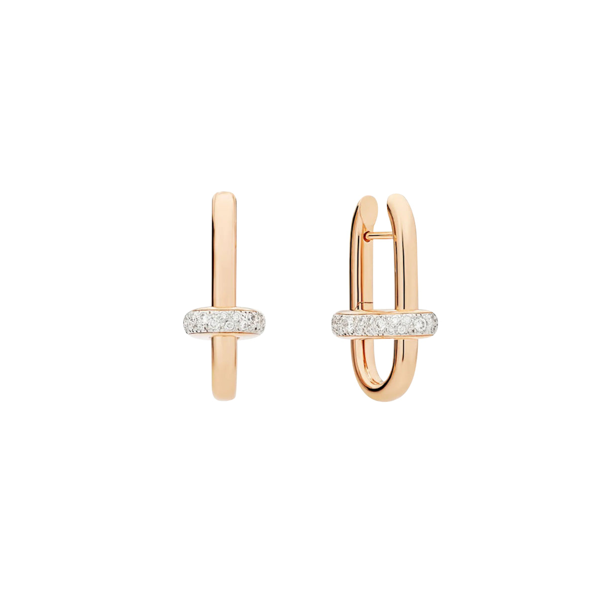 Pomellato Iconica Ohrringe (POC5060O7WHRDB000) aus Roségold mit Diamant