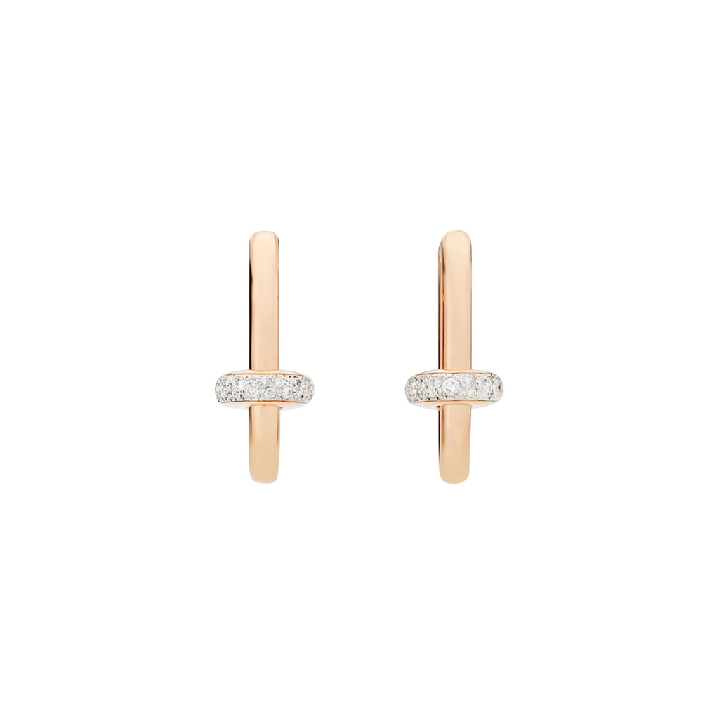 Pomellato Iconica Ohrringe (POC5060O7WHRDB000) aus Roségold mit Diamant