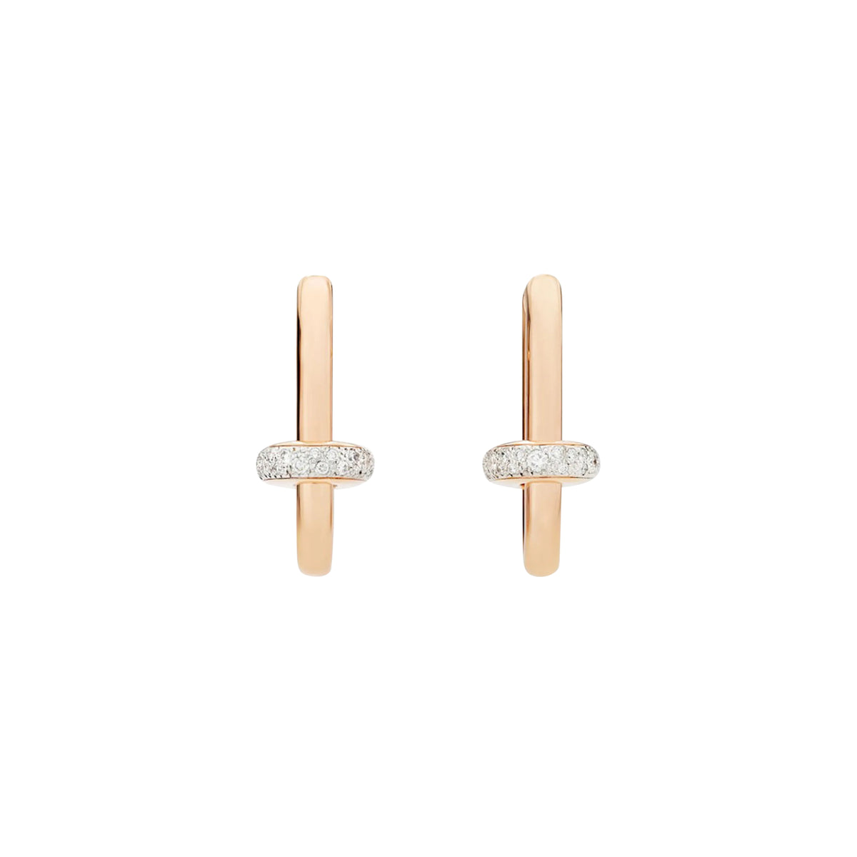 Pomellato Iconica Ohrringe (POC5060O7WHRDB000) aus Roségold mit Diamant