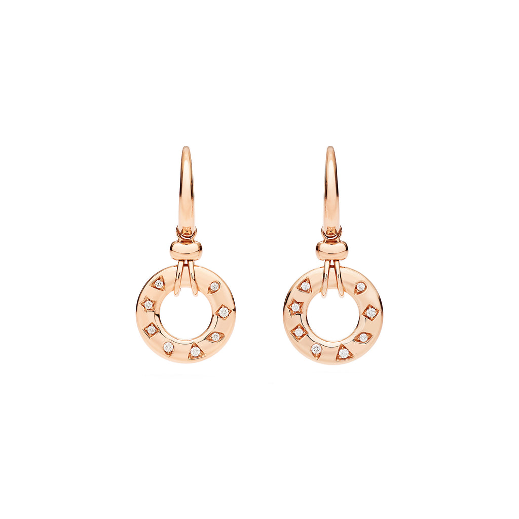 Pomellato Iconica Ohrringe (POC6040O7000DB000) aus Roségold mit Diamant