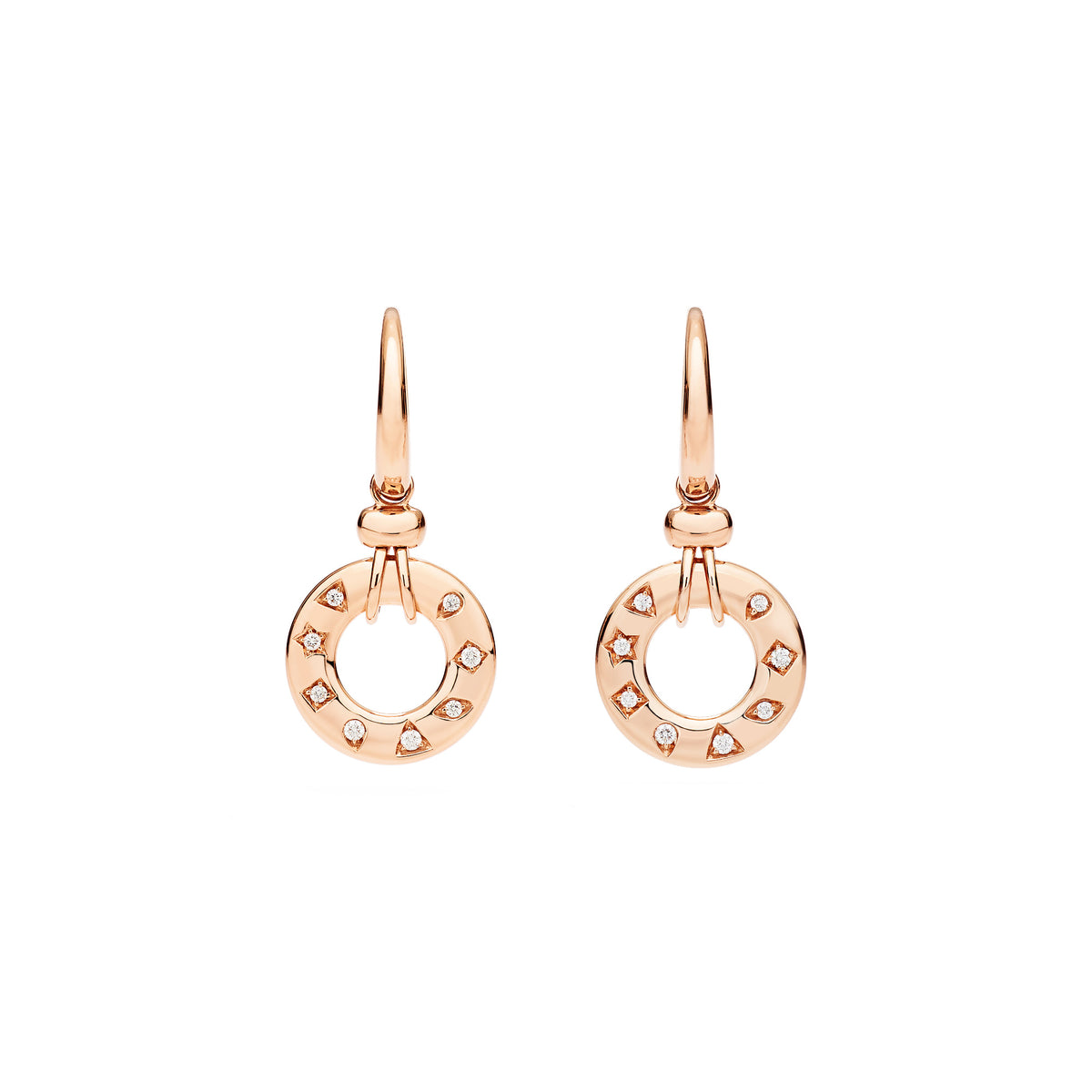 Pomellato Iconica Ohrringe (POC6040O7000DB000) aus Roségold mit Diamant