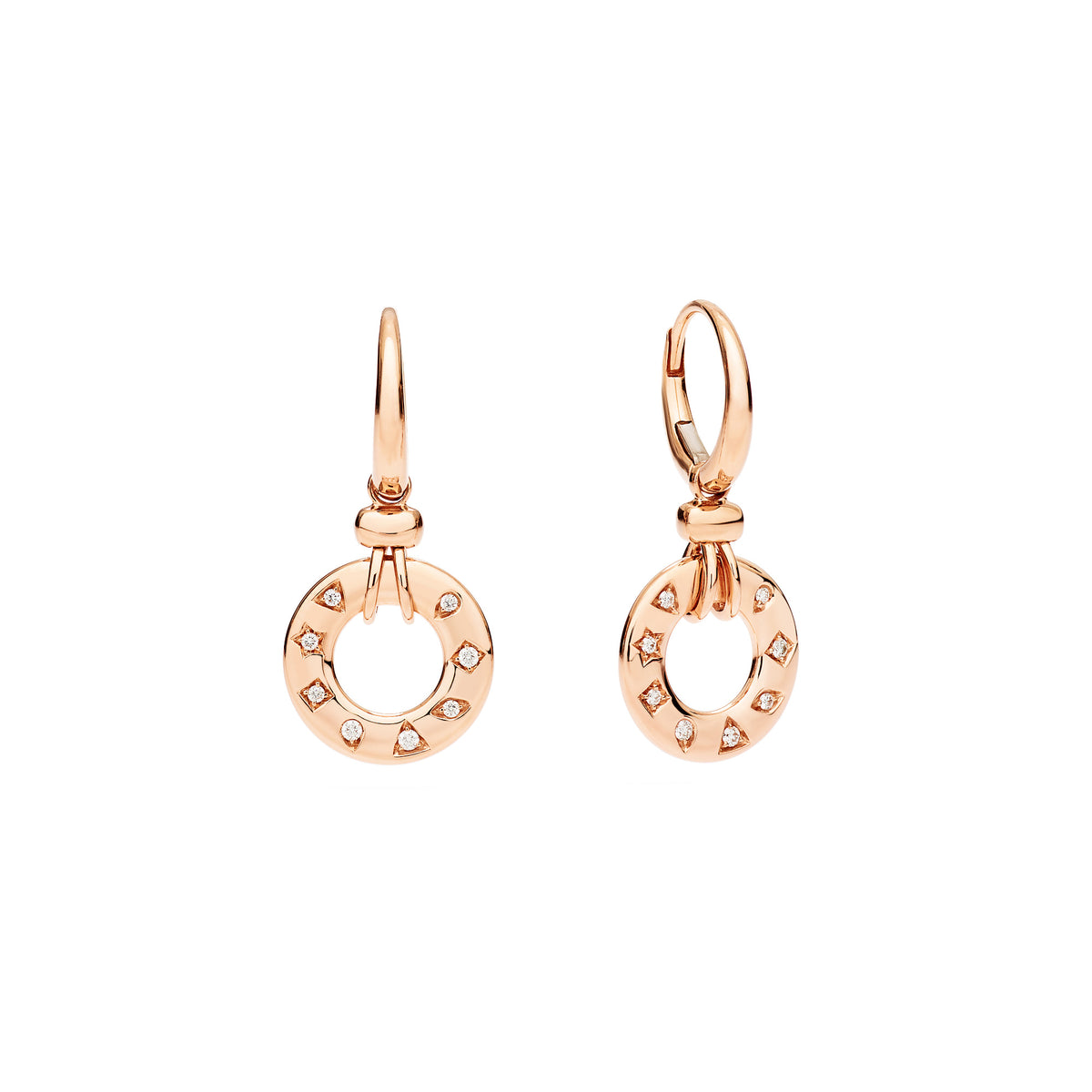 Pomellato Iconica Ohrringe (POC6040O7000DB000) aus Roségold mit Diamant