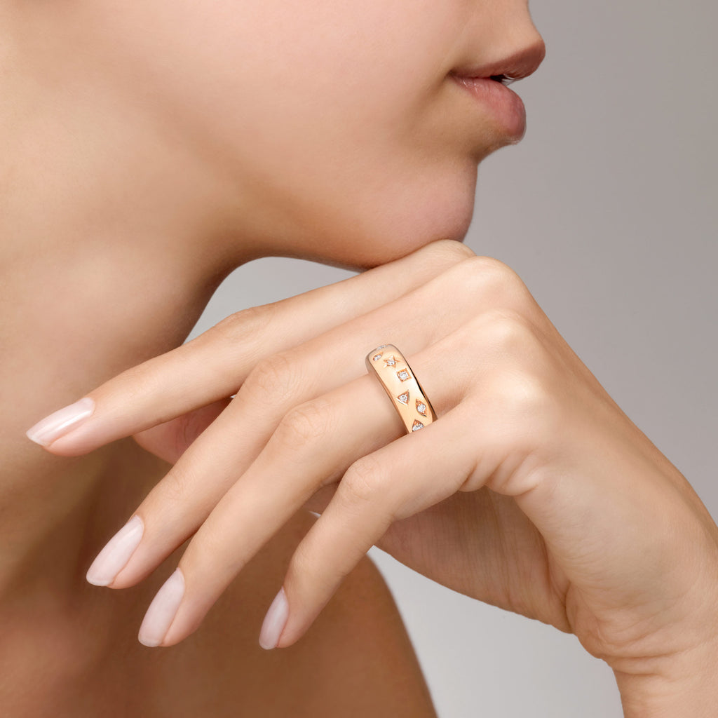 Pomellato Iconica Ring (PA9106EO7000DB000) aus Roségold mit Diamant