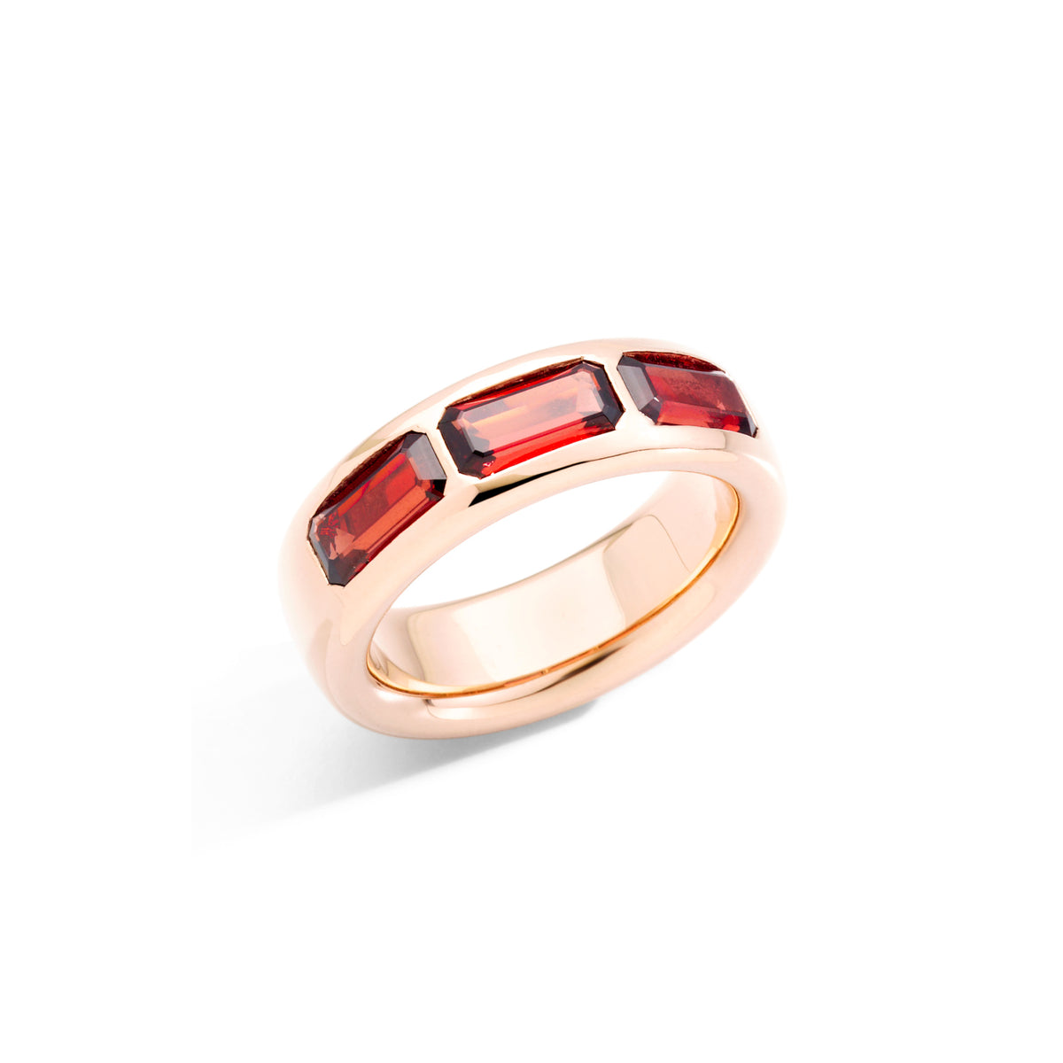Pomellato Iconica Ring (PAC3020O7000000GP) aus Roségold mit Granat