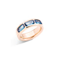 Pomellato Iconica Ring (PAC3020O7000000TL) aus Roségold mit Blautopas