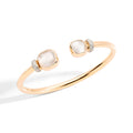 Pomellato Nudo Armreif (PBC1006O7WHRBTBMP) aus Roségold mit Diamant, Perlmutt und Topas