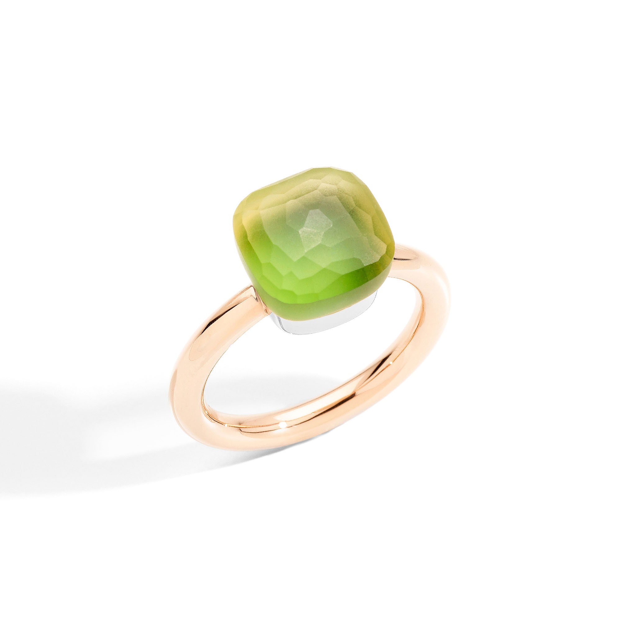 Pomellato Nudo Gelè Ring (PAA1100O6000SQLCP) aus Bicolor-Gold mit Chrysopras