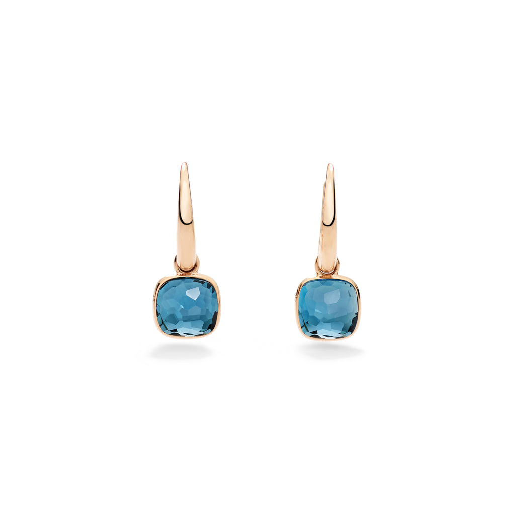 Pomellato Nudo Mini Ohrringe (POC5020O7000000TL) aus Roségold mit Topas