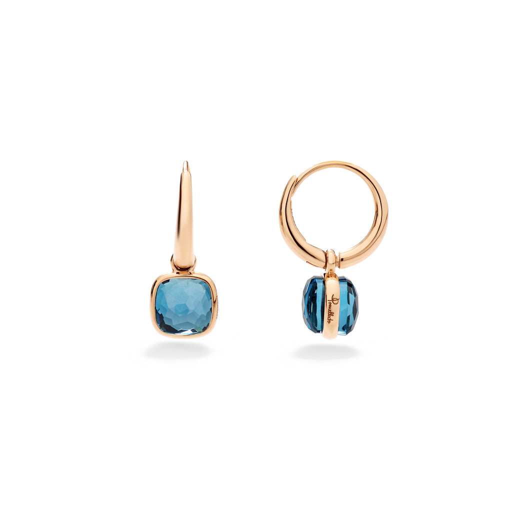 Pomellato Nudo Mini Ohrringe (POC5020O7000000TL) aus Roségold mit Topas