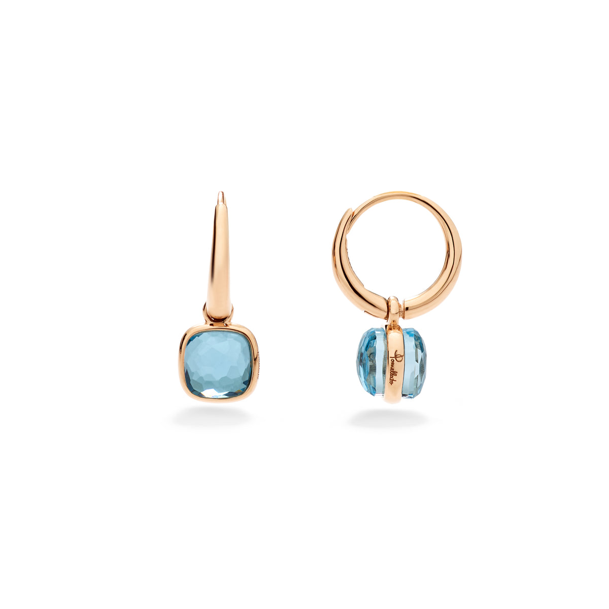 Pomellato Nudo Mini Ohrringe (POC5020O7000000YY) aus Roségold mit Topas