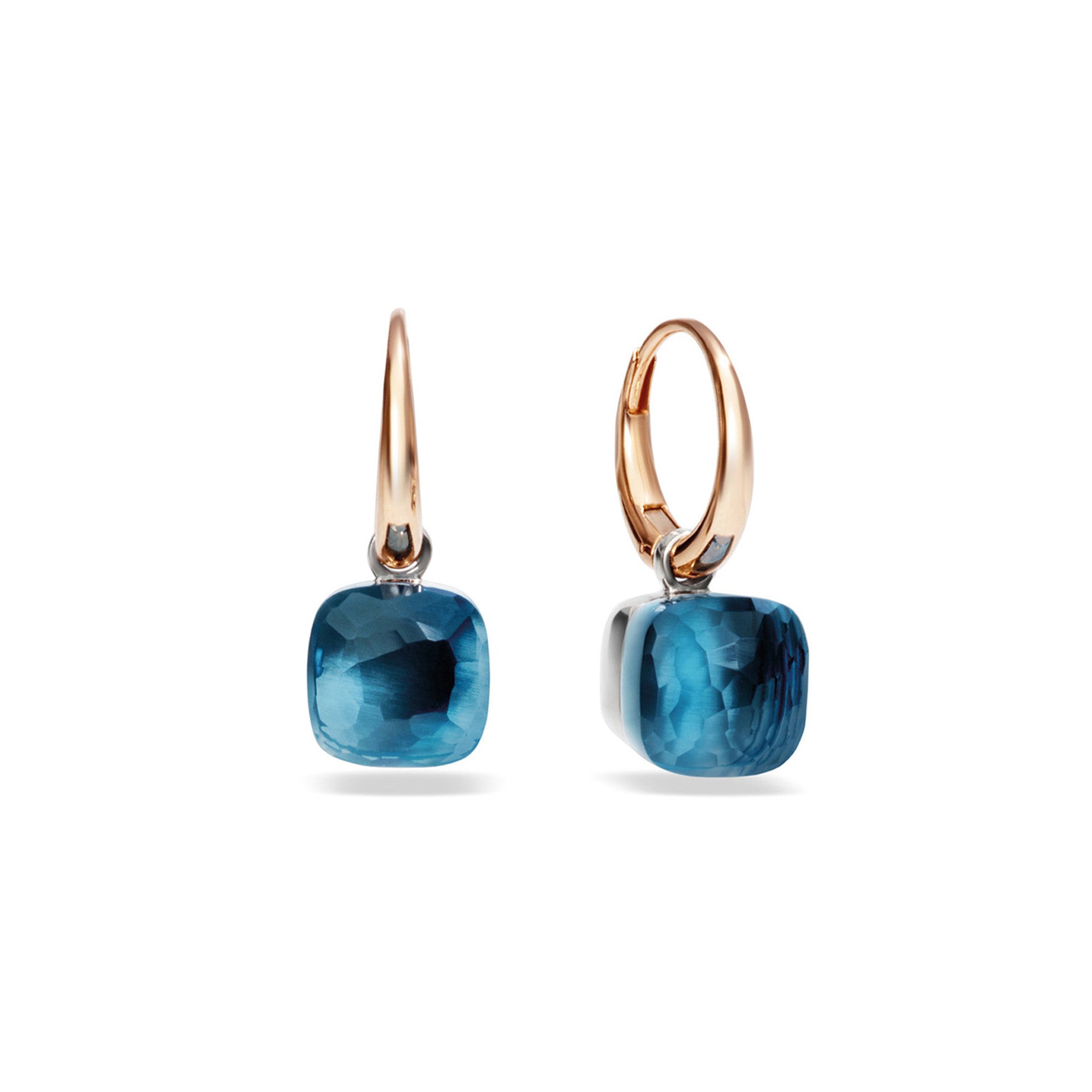 Pomellato Nudo Ohrringe (POB2010O6000000TL) aus Bicolor-Gold mit Topas