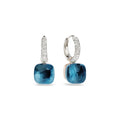 Pomellato Nudo Ohrringe (POB4010O6000DB0TL) aus Bicolor-Gold mit Diamant und Topas