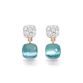 Pomellato Nudo Ohrringe (POC4020O6WHRDB0YY) aus Bicolor-Gold mit Diamant und Topas