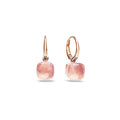 Pomellato Nudo Petit Ohrringe (POB2010O6000000QR) aus Roségold mit Rosenquarz