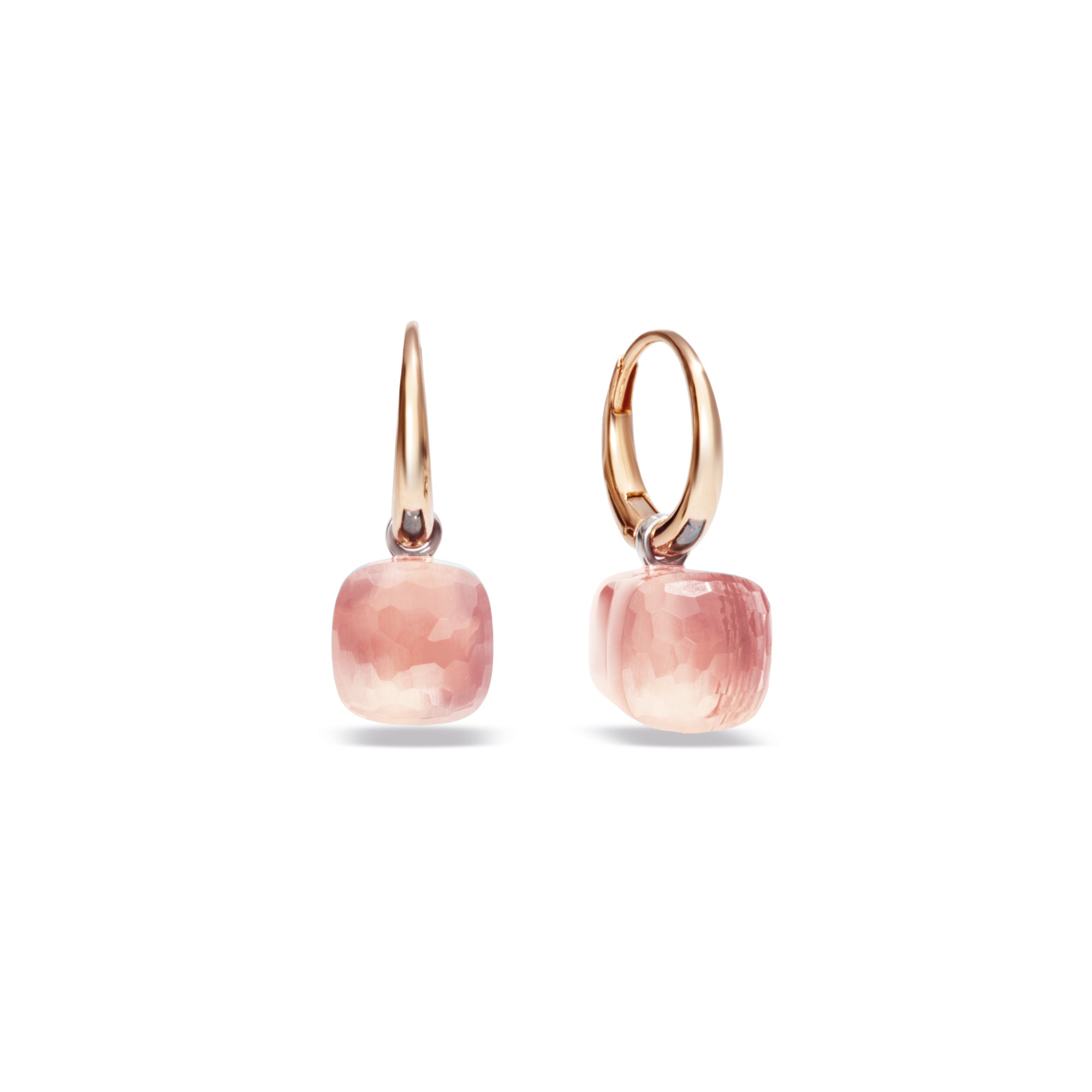 Pomellato Nudo Petit Ohrringe (POB2010O6000000QR) aus Roségold mit Rosenquarz