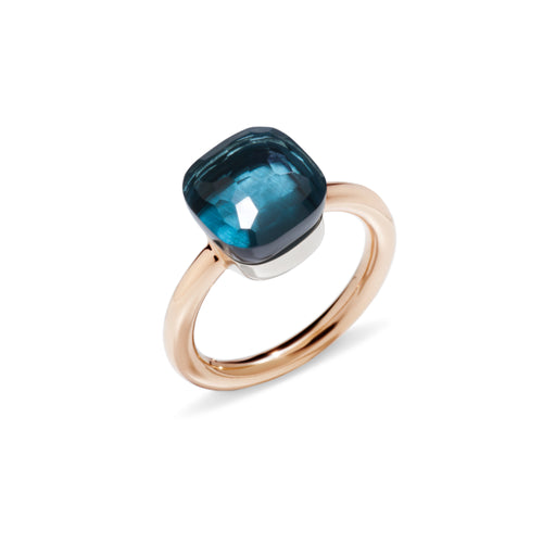 Pomellato Nudo Ring (PAA1100O6000000TL) aus Bicolor-Gold mit Topas