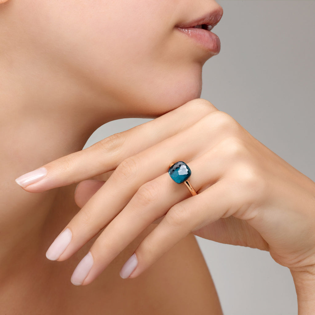 Pomellato Nudo Ring (PAA1100O6000000TL) aus Bicolor-Gold mit Topas