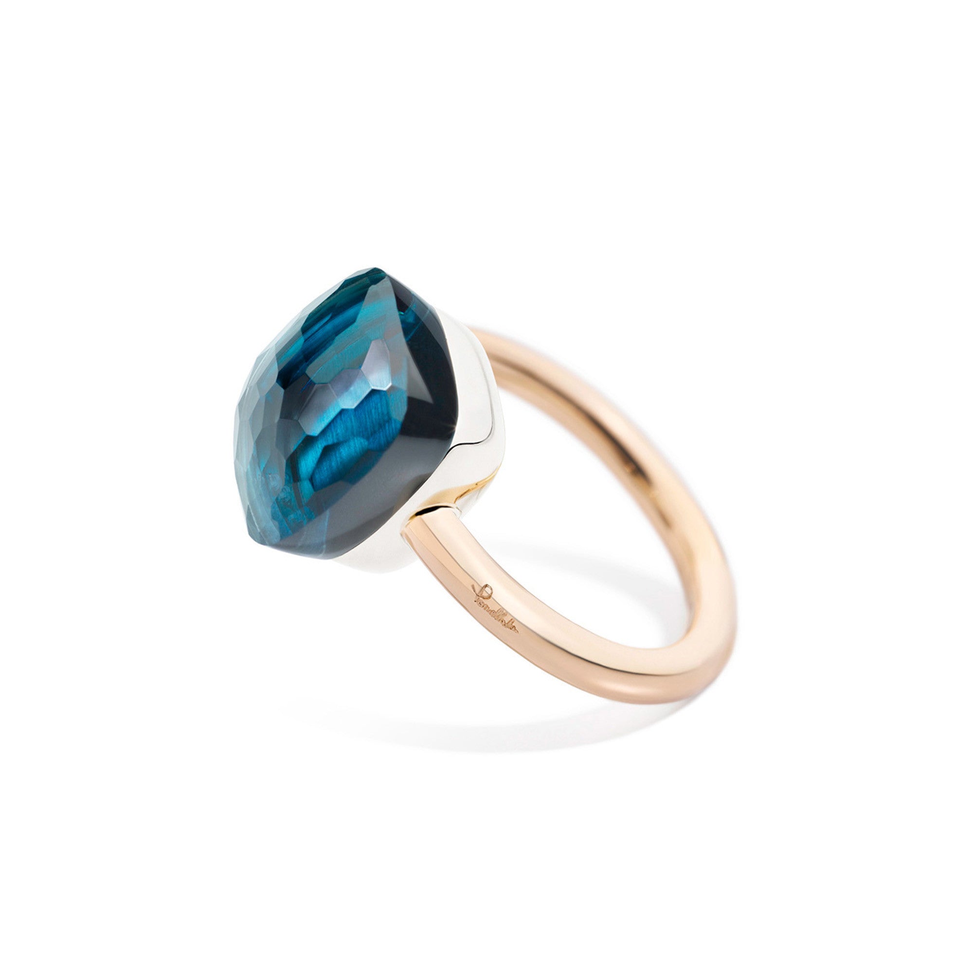Pomellato Nudo Ring (PAB2010O6000000TL) aus Bicolor-Gold mit Topas