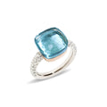 Pomellato Nudo Ring (PAB4010O6000DB0OY) aus Bicolor-Gold mit Diamant und Topas