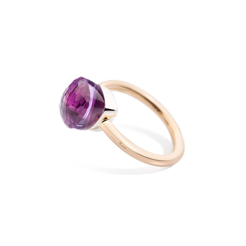Pomellato Nudo Ring (PAB4030O6000000OI) aus Bicolor-Gold mit Amethyst