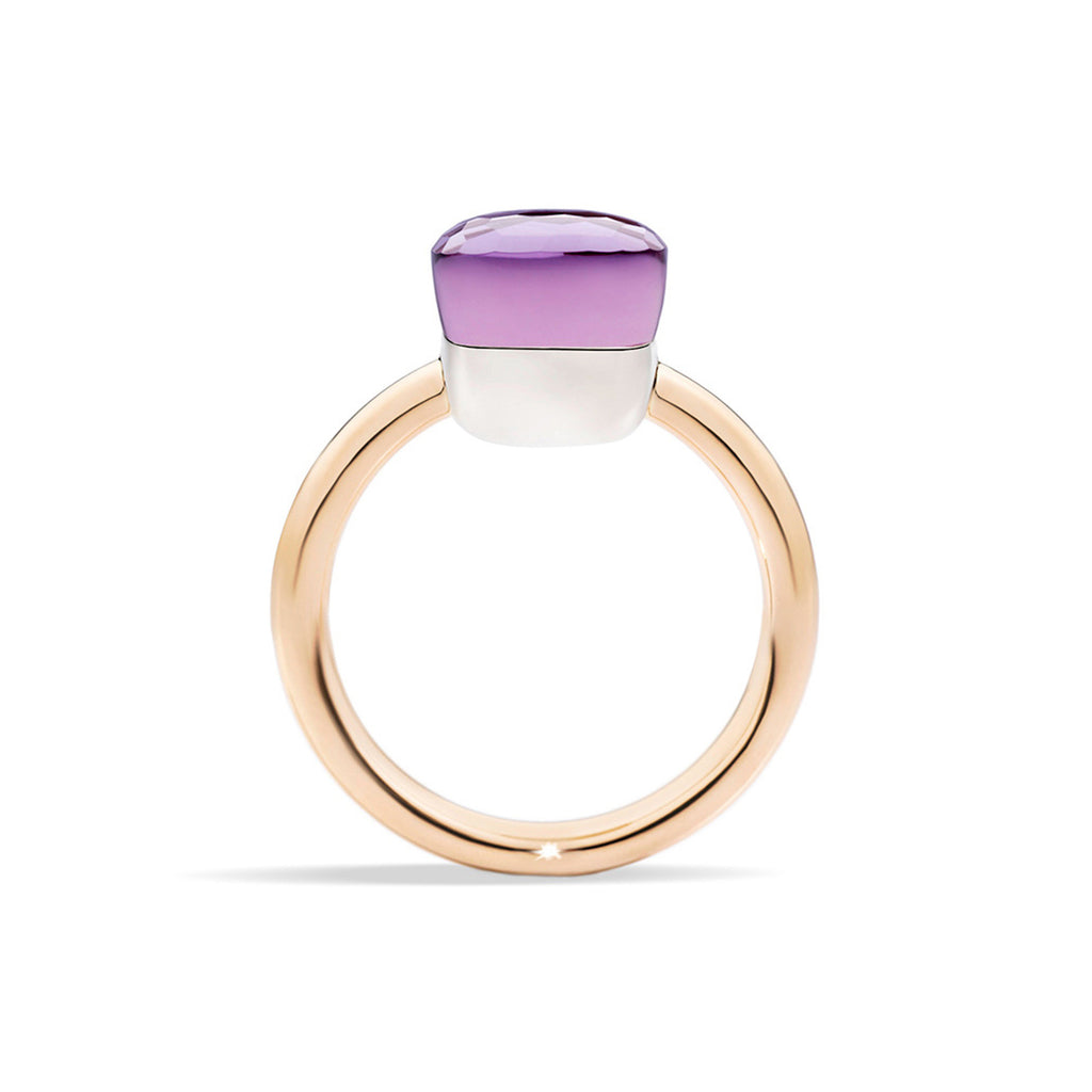 Pomellato Nudo Ring (PAB4030O6000000OI) aus Bicolor-Gold mit Amethyst