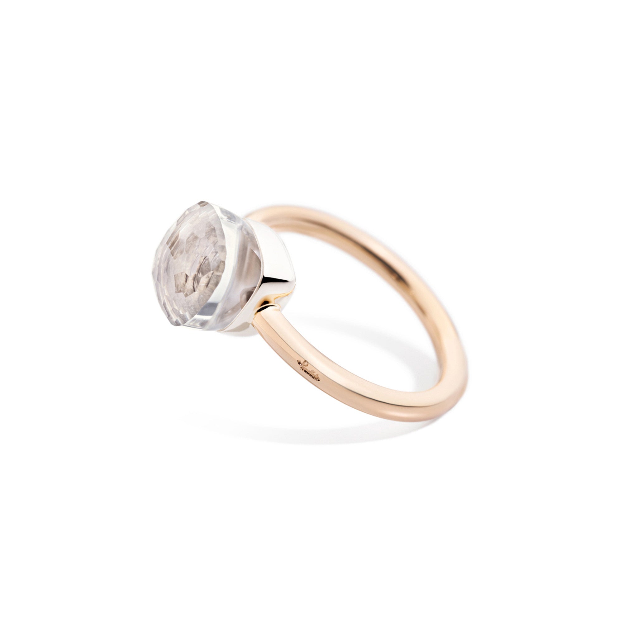 Pomellato Nudo Ring (PAB4030O6000000TB) aus Bicolor-Gold mit Topas