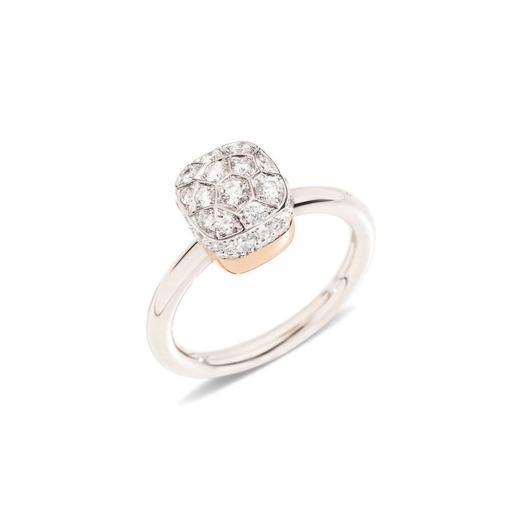 Pomellato Nudo Ring (PAB5010O6000DB000) aus Bicolor-Gold mit Diamant