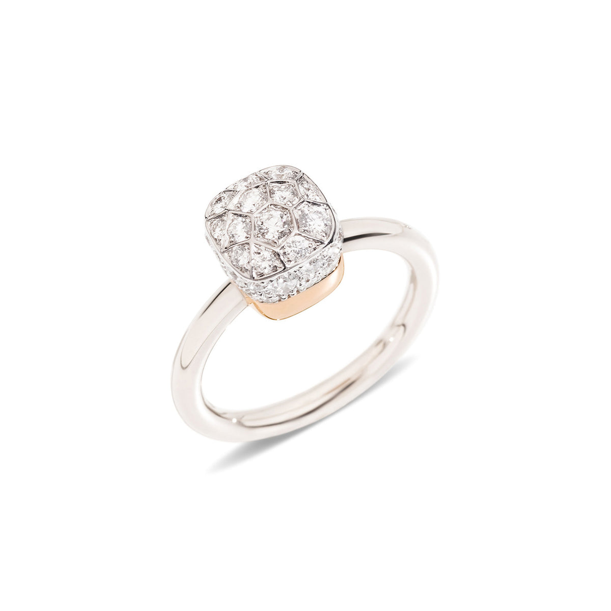 Pomellato Nudo Ring (PAB5010O6000DB000) aus Bicolor-Gold mit Diamant