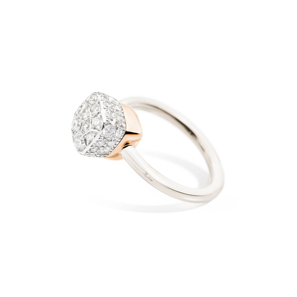 Pomellato Nudo Ring (PAB5010O6000DB000) aus Bicolor-Gold mit Diamant