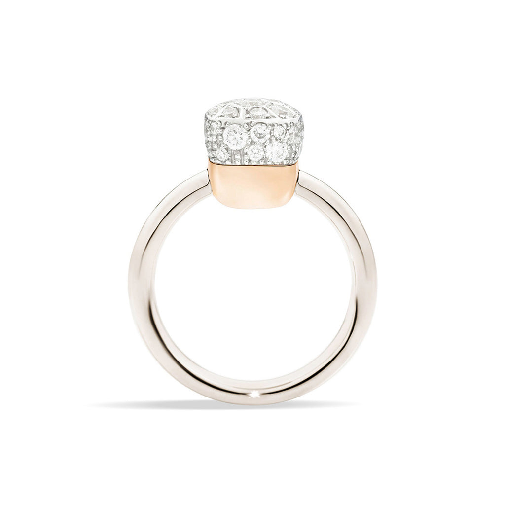 Pomellato Nudo Ring (PAB5010O6000DB000) aus Bicolor-Gold mit Diamant