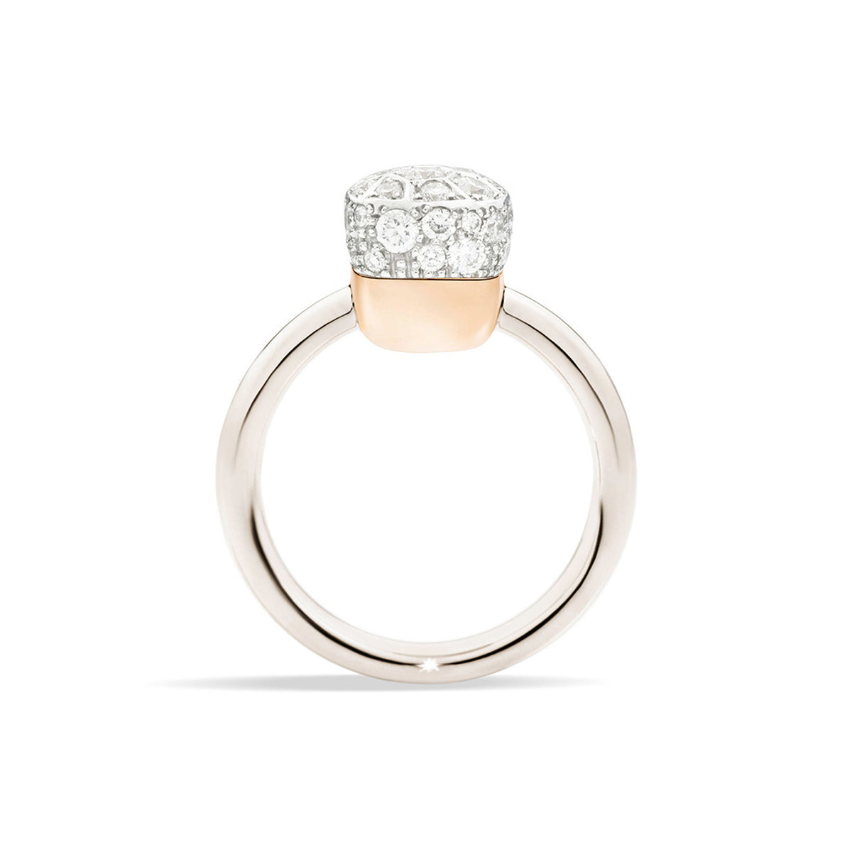 Pomellato Nudo Ring (PAB5010O6000DB000) aus Bicolor-Gold mit Diamant