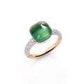 Pomellato Nudo Ring (PAC0040O6WHRBPAAV) aus Bicolor-Gold mit Achat, Diamant und Prasiolith