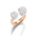 Pomellato Nudo Ring (PAC4021O6WHRDB000) aus Bicolor-Gold mit Diamant