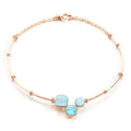 Pomellato Nudo Rivière Halskette (PCC2040O7WHRDB0OY) aus Roségold mit Diamant und Topas