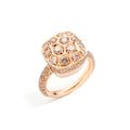 Pomellato Nudo Solitaire Ring (PAC2026O6000DBR00) aus Bicolor-Gold mit Diamant