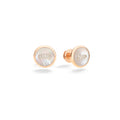 Pomellato Pom Pom Dot Ohrringe (POC4030O7WHRDB0MP) aus Roségold mit Diamant und Perlmutt
