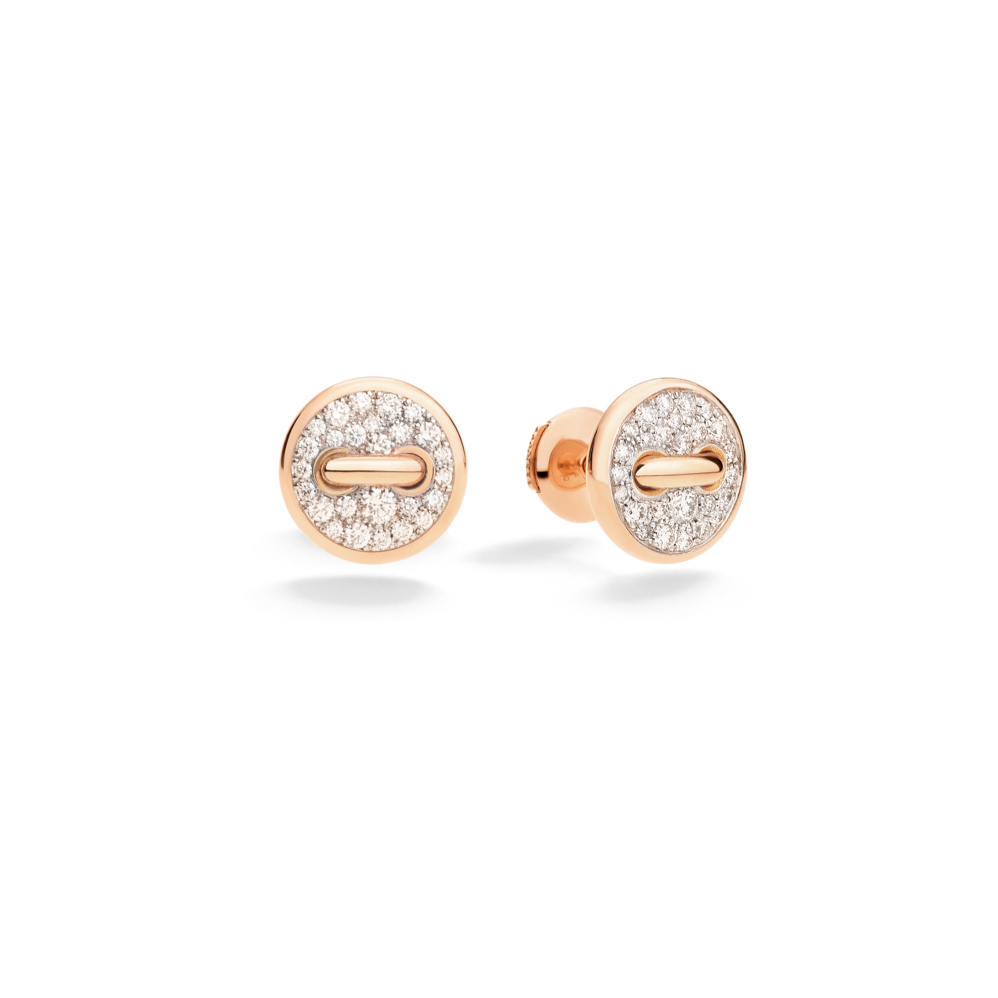 Pomellato Pom Pom Dot Ohrringe (POC4031O7WHRDB000) aus Roségold mit Diamant