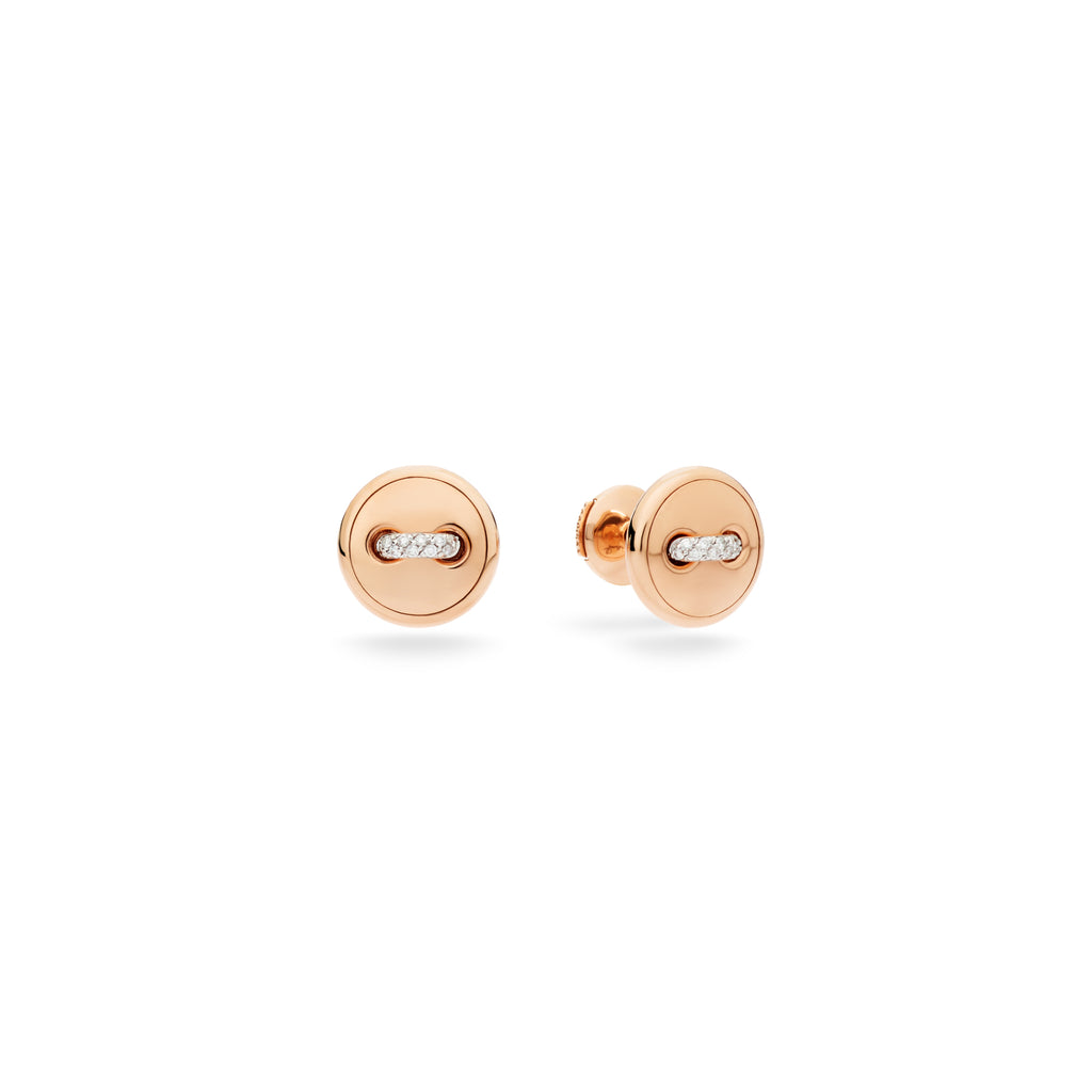 Pomellato Pom Pom Dot Ohrringe (POC5031O7WHRDB000) aus Roségold mit Diamant