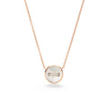 Pomellato Pom Pom Dot wendbare Halskette mit Anhänger (PCC4030O7WHRDB0MP) aus Roségold mit Diamant und Perlmutt