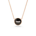 Pomellato Pom Pom Dot wendbare Halskette mit Anhänger (PCC4030O7WHRDB0ON) aus Roségold mit Diamant, Onyx und Perlmutt