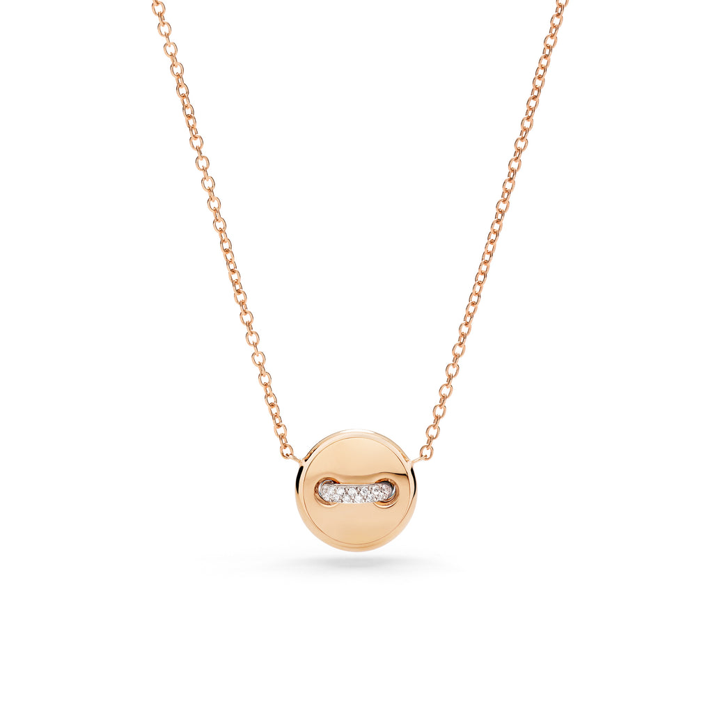 Pomellato Pom Pom Dot wendbare Halskette mit Anhänger (PCC5031O7WHRDB0TU) aus Weißgold mit Diamant
