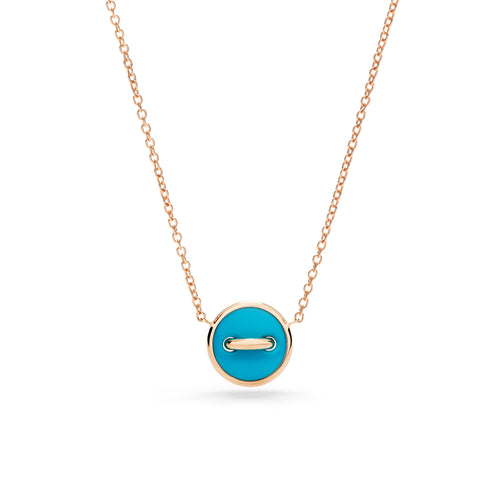 Pomellato Pom Pom Dot wendbare Halskette mit Anhänger (PCC5031O7WHRDB0TU) aus Weißgold mit Diamant