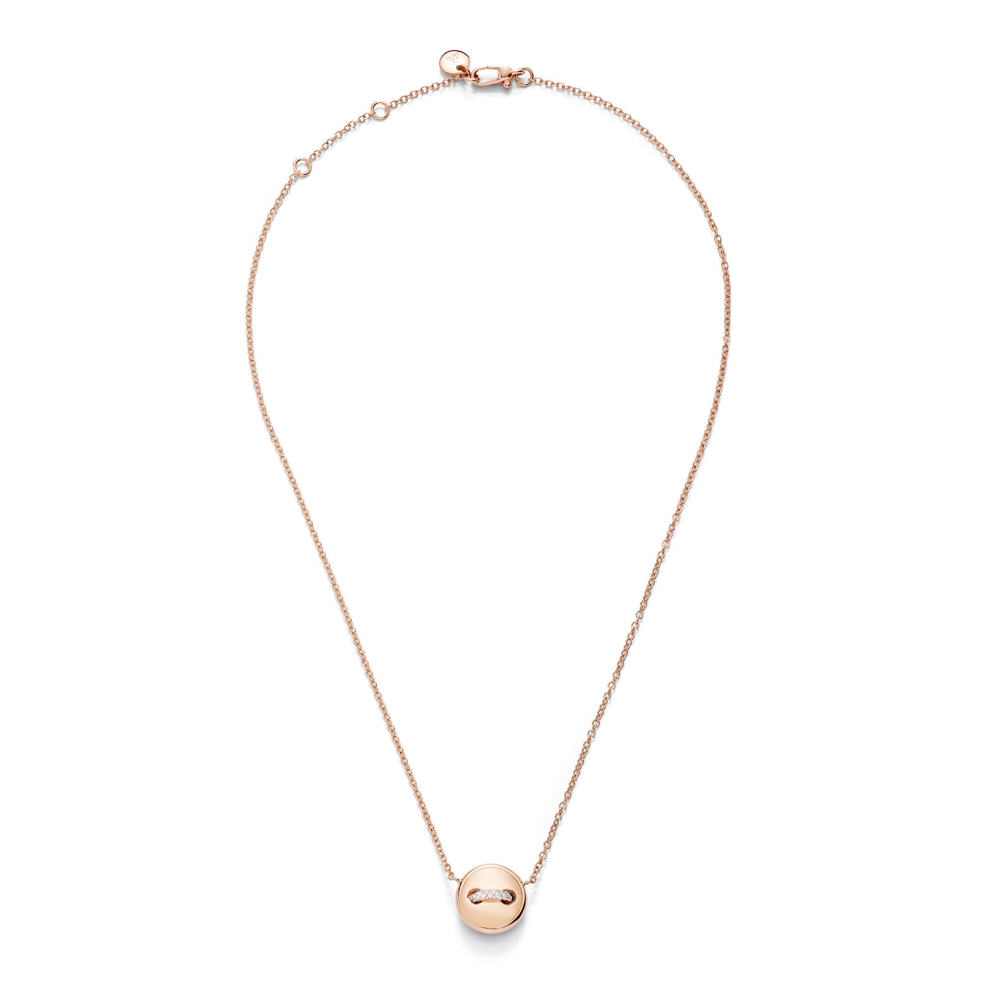 Pomellato Pom Pom Dot wendbare Halskette mit Anhänger (PCC5031O7WHRDB0TU) aus Weißgold mit Diamant