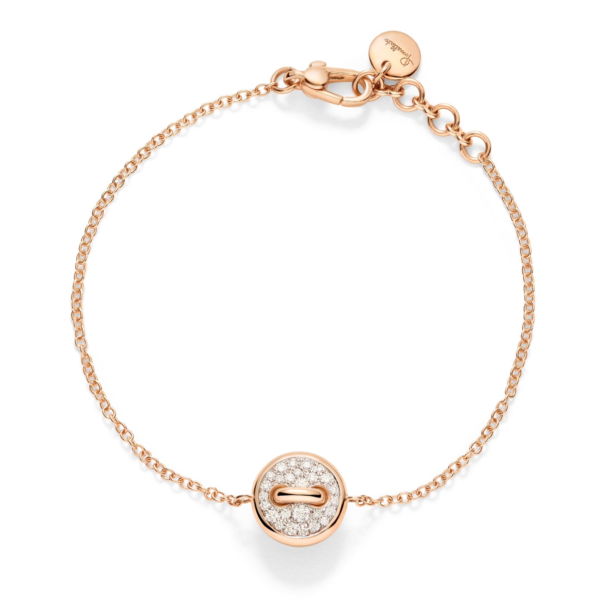 Pomellato Pom Pom Dot wendbares Armband (PBC4031O7WHRDB0MP) aus Weißgold mit Diamant