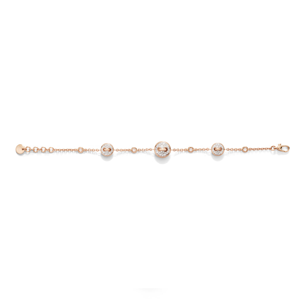 Pomellato Pom Pom Dot wendbares Armband (PBC6031O7WHRDB000) aus Roségold mit Diamant