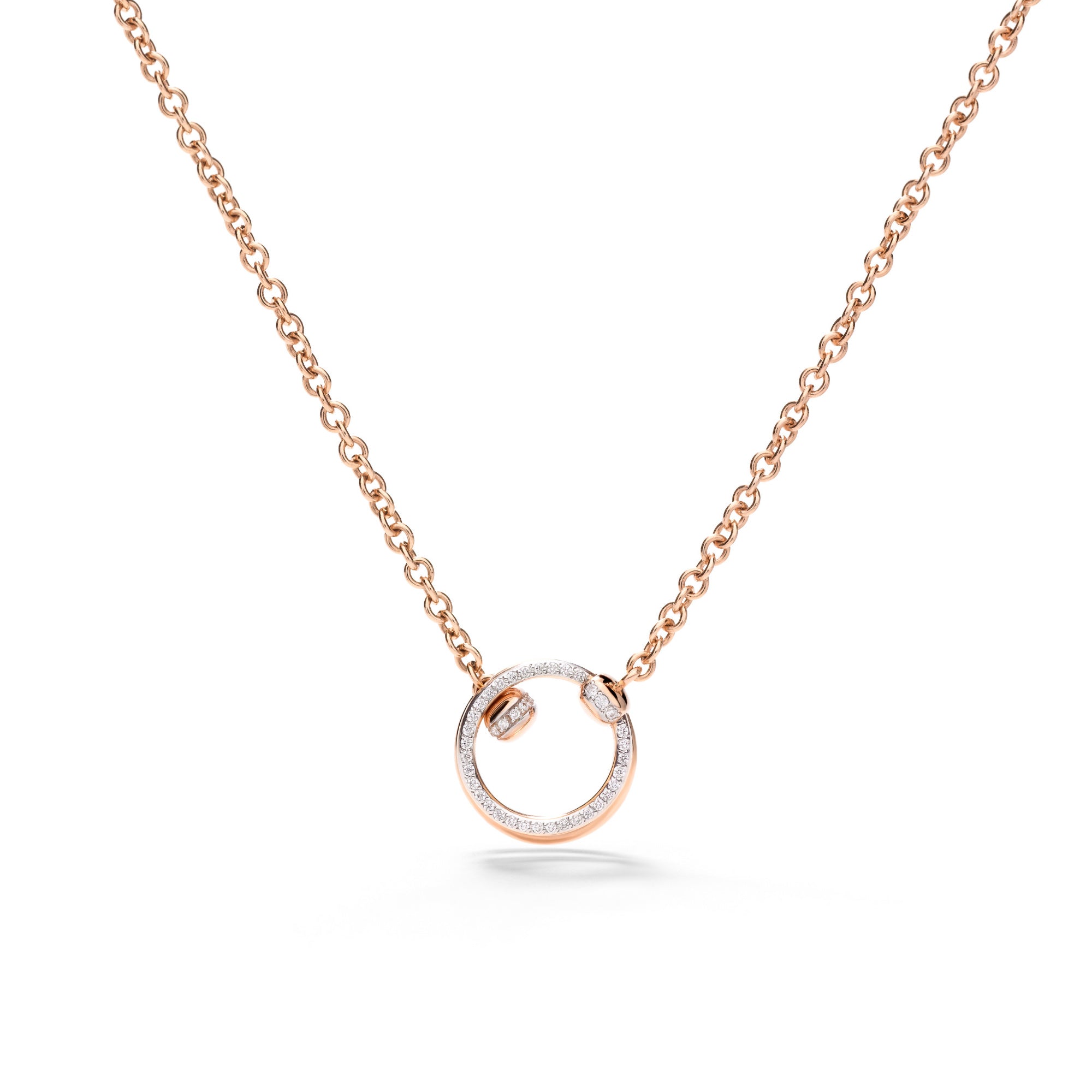 Pomellato Pomellato Together Halskette mit Anhänger (PCC4013O7WHRDB000) aus Roségold mit Diamant