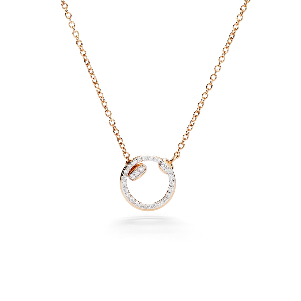 Pomellato Pomellato Together Halskette (PCC5013O7WHRDB000) aus Roségold mit Diamant