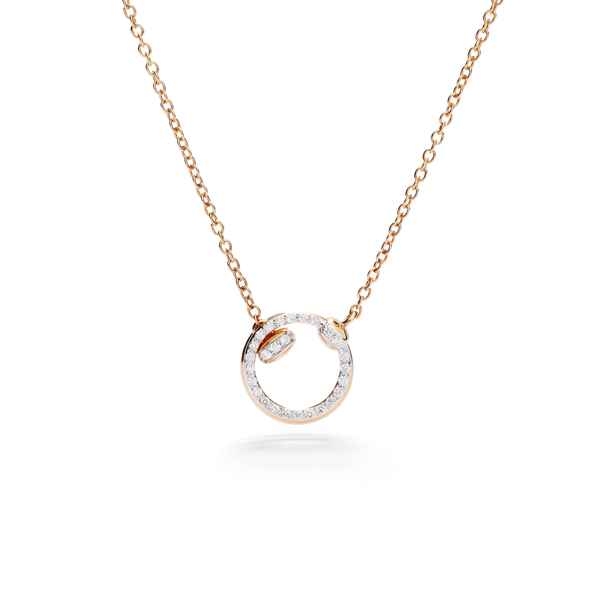 Pomellato Pomellato Together Halskette (PCC5013O7WHRDB000) aus Roségold mit Diamant