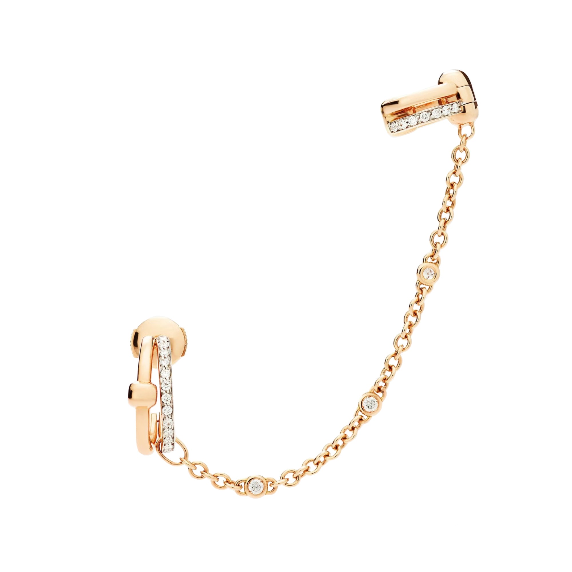 Pomellato Pomellato Together Ohrklemme (PHC5013O7WHRDB000) aus Roségold mit Diamant
