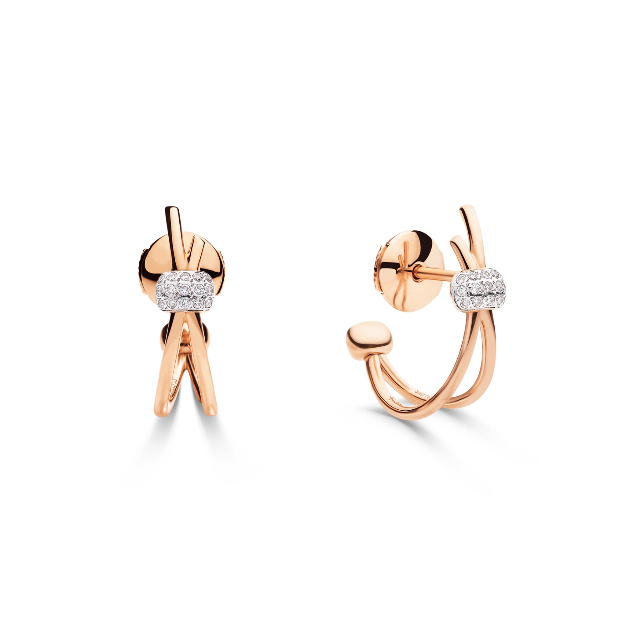 Pomellato Pomellato Together Ohrringe (POC4012O7WHRDB000) aus Roségold mit Diamant